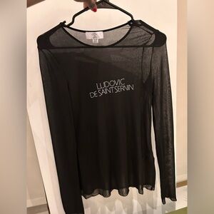 Zara ludovic de saint sernin sheer top